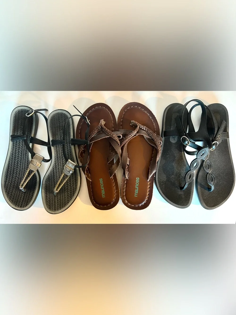 Black & Brown Sandals Bundle